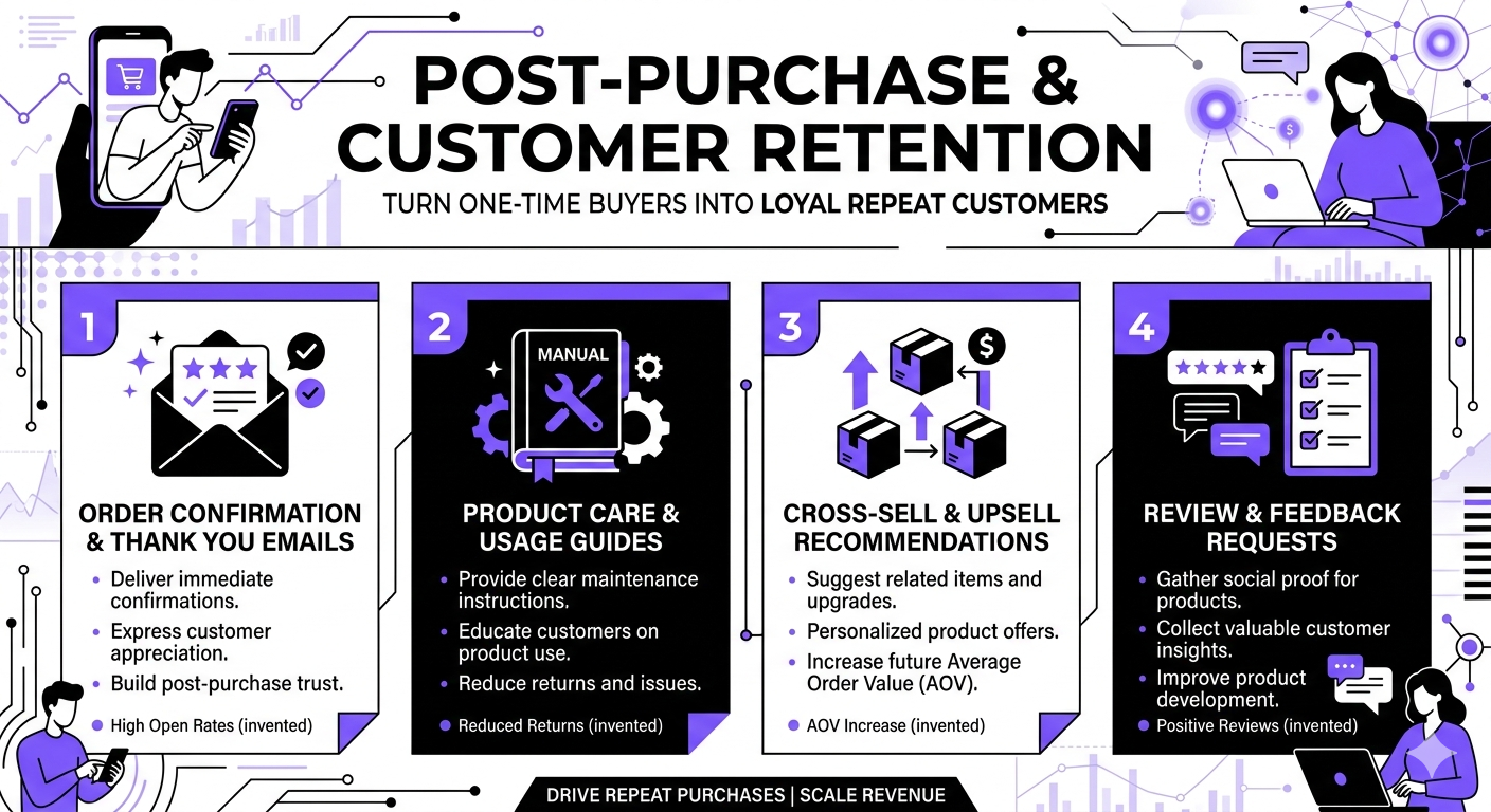 Post-Purchase - Customer retention and upsells