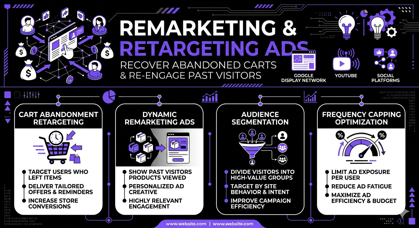 Remarketing & Retargeting Ads - Recover abandoned carts