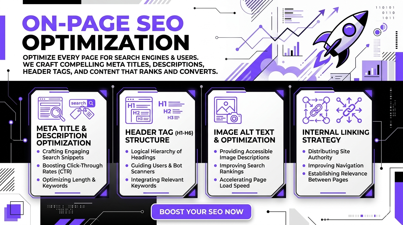 On-Page SEO - Meta tags and content optimization