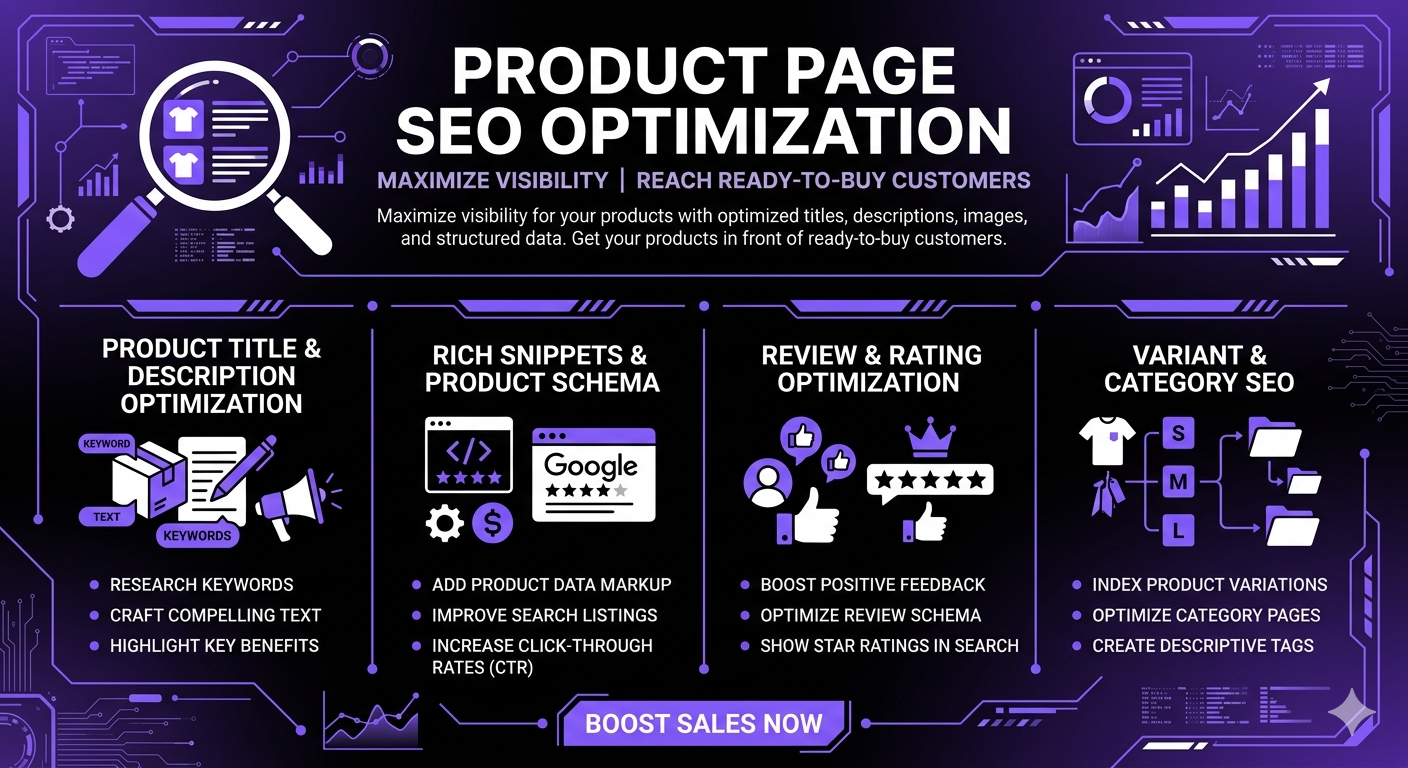 Product Page SEO - Optimized product listings